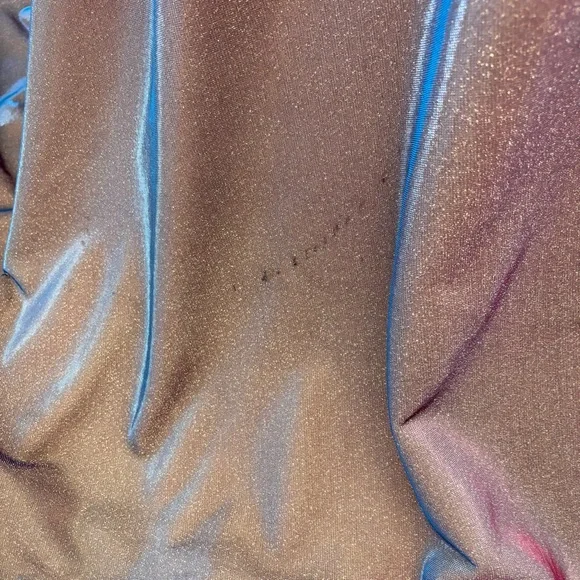 NEW Purple Iridescent Long Prom Dress NWOT Size XL/16 - Picture 6 of 14